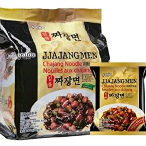 JJAJANG MEN Noodles | Chajang | Noodles | Multi Pack | Imported From Korea | New Stock Arrived | Pack of 4 | 200 gm Each