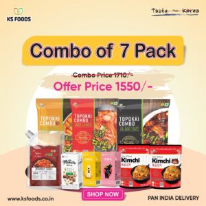 Topokki Combo with Sauce |Original Topokki | Vegetarian | 250 gm | Taste  From Korea | Pan India Delivery | Newely Launched