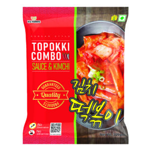 Topokki Combo with Sauce & Kimchi 320 gm | Vegetarian | Taste From Korea | Pan India Delivery