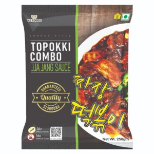 Topokki Combo with Sauce & JJA Jang Sauce | Vegetarian | 250 gm | Taste From Korea | Pan India Delivery | Newley Launched