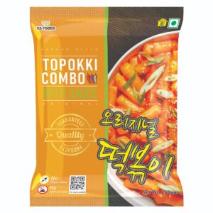 Topokki Combo with Sauce | Original Topokki | Vegetarian | 250 gm | Taste From Korea | Pan India Delivery | Newley Launched