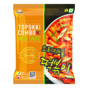 Topokki Combo with Sauce 250 gm | Original Topokki | Vegetarian | Taste From Korea | Pan India Delivery |