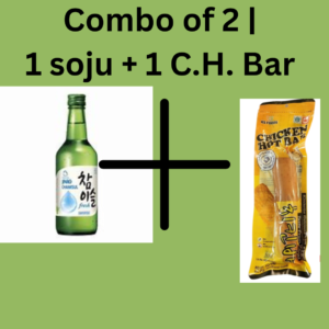 Combo of  2 | 1 Bottle  soju + 1 pcs chicken hot bar | Pan India Delivery
