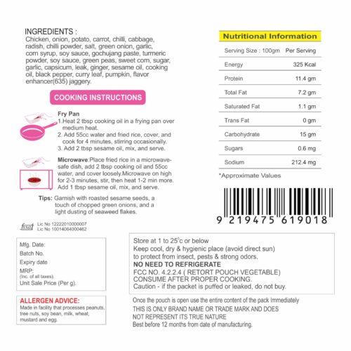 nutritional information