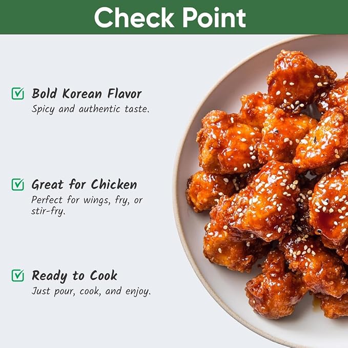 Korean Spicy Chicken Sauce 400g x 20pcs | Authentic Gochujang Glaze for Fried Chicken, Wings & BBQ | Ready-to-Use | Bold Korean Flavor - Image 4