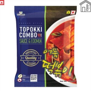 Korean Topokki Combo 320g (Pack of 30) | With Sauce & Eomuk | Non-Vegetarian