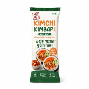Kimchi Kimbap 220g | Korean Seaweed Rice Roll with Kimchi | Vegan, Preservative-Free | Ready-to-Eat | Perfect for Quick Meals, Lunch Boxes & Picnics