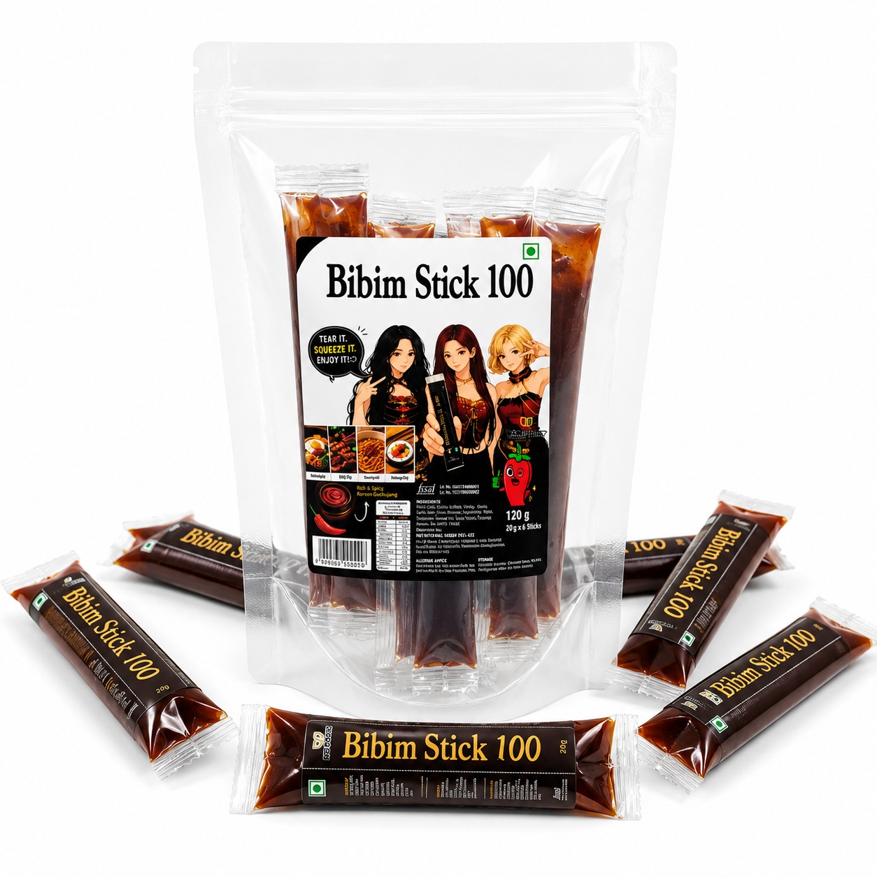 Bibimbap 12 Sticks x 20g (240g) | Authentic Korean Bibimbap Sauce | Individual Sauce Sachets - Image 2